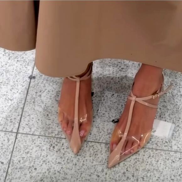 ZARA Pointed Toe Slingbacks NWT - Picture 4 of 16